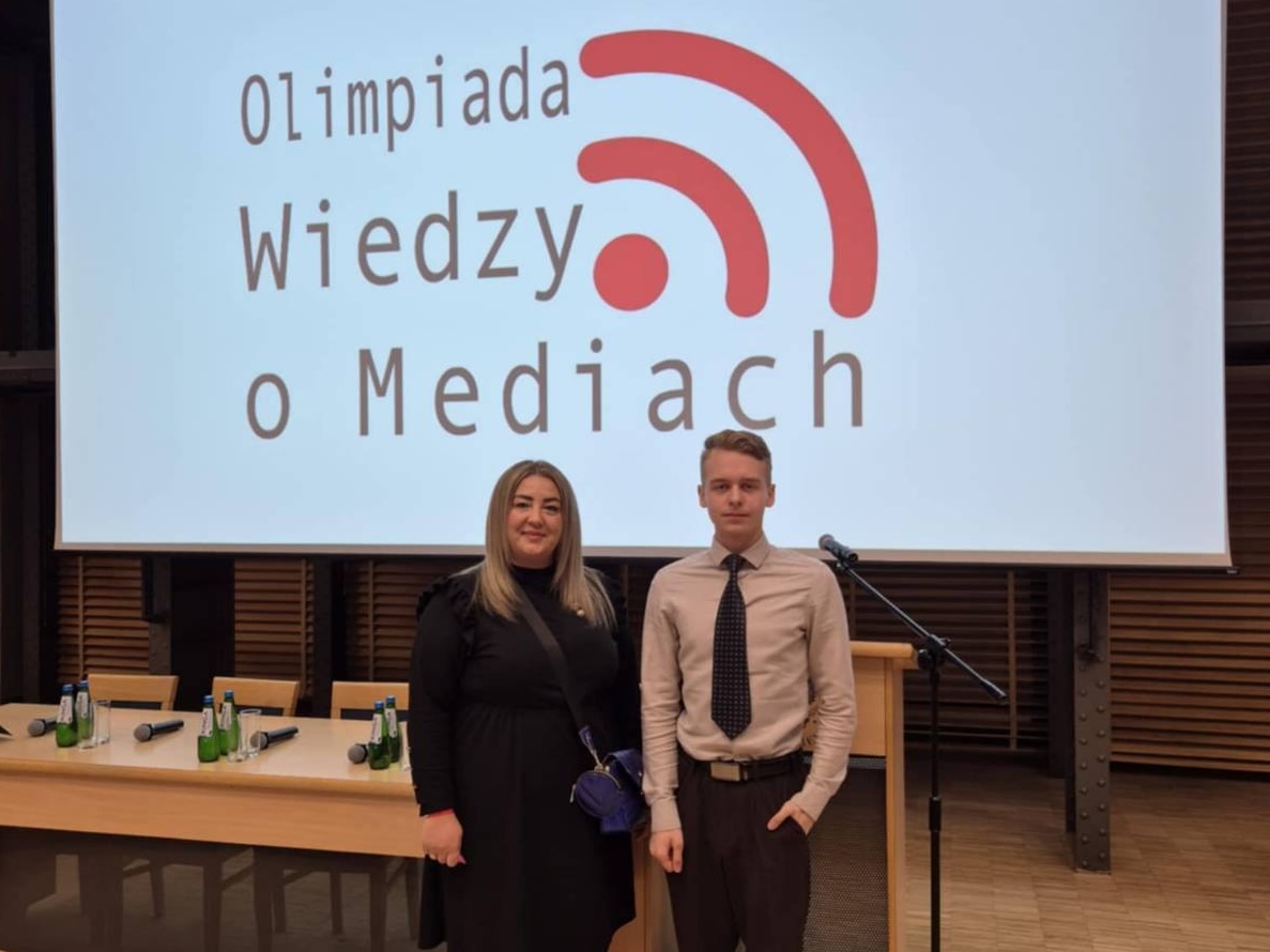 Olimpiada Wiedzy o Mediach - ogólnopolski sukces naszego ucznia!!!