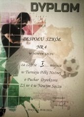 Turniej Piłki Nożnej Chłopców o Puchar Dyrektora ZS nr 4 w Nowym Sączu 1