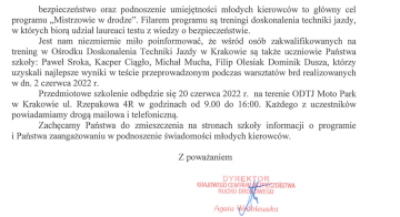 Projekt "Mistrzowie w drodze" 1
